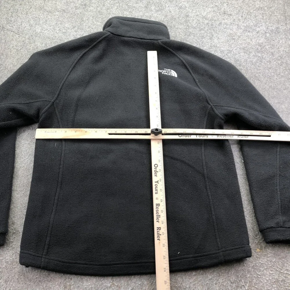 The North Face Jacket Mens Small Black Fleece Full Zip Pockets Outdoor Hiking